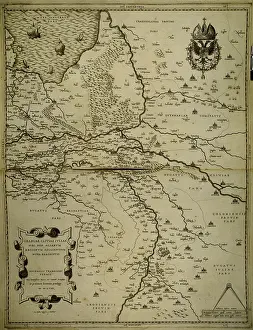 1558: Holland, Belgium and part of Germany. Map