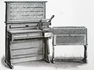 Dials: Hollerith electric tabulator. Whole machine showing