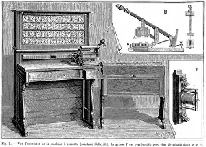 Punched: Hollerith tabulator which used a punched card