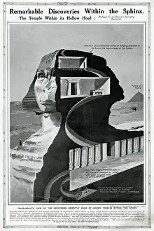 Bron: The hollow head of the Sphinx, Egypt