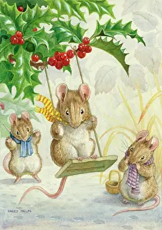 Slung: The Holly Swing - snowscene ' mouse on swing