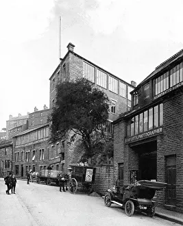 Holmfirth: Holmfirth Bamforth's Factory early 1900s