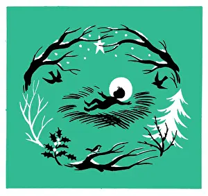 Babe: The Holy Babe in a circlet of trees