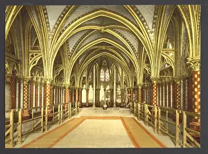 Chappelle: The Holy Chapel (i.e. Sainte-Chappelle), interior of lower