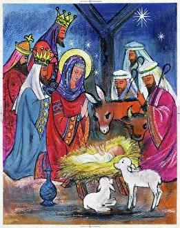 Lambs: Holy Family with Kings and Shepherds