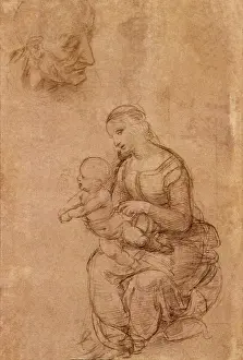 Raffaello: Holy Family, Portrait, by Raphael