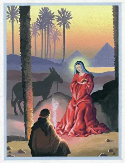 Asta: The Holy Family resting on the flight