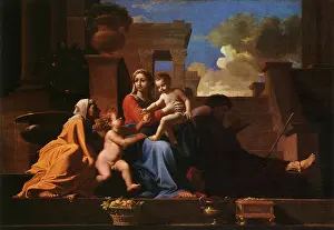 Poussin: Holy Family on the Steps, by Poussin