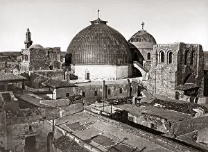 Sepulchre: Holy Sepulchre, Jerusalem, circa 1880s (Bonfils studio)
