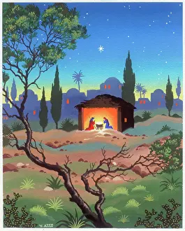 Crib: Holy Stable at night