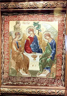 Gems: Holy Trinity icon from Alexy II private collection, 1999