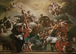 Sone: The Holy Trinity with St Philip Neri in Glory