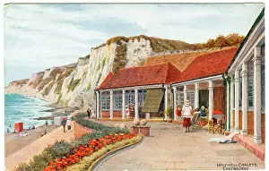 Seashore: Holywell Chalets, Eastbourne, cliffs and seashore