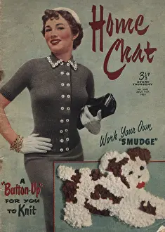 Bosom: Home Chat July 11th 1953 - front cover, thrusting