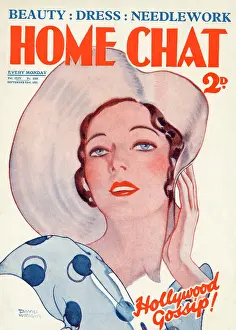 Hugely: Home Chat magazine cover by David Wright