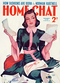 Hugely: Home Chat magazine cover by David Wright