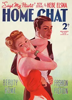 Hugely: Home Chat magazine cover by David Wright