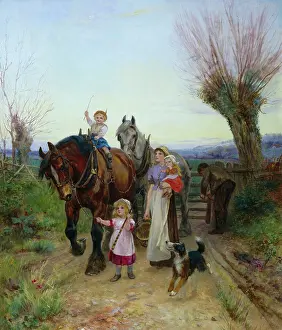 Drummond: Home From the Fields ' family with horses