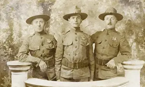 Cincinnati: Three Home Guard men, Cincinnati, Ohio, USA