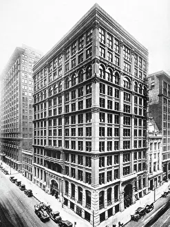 Jenney: Home Insurance Company, First Skyscraper, Chicago, 1884