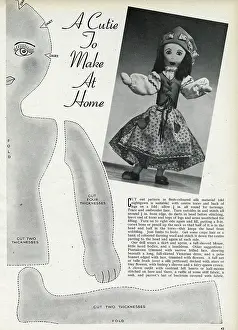 Cheaper: Home-made dolly for Christmas 1944