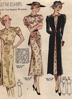 X100470: Home Notes June 1937 - two-piece, summer, outfits