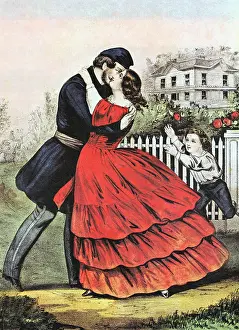 Currier: Home from the War': Currier and Ives print of