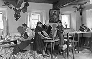 Carpentry: Home work in the Bavarian Forest, 1935