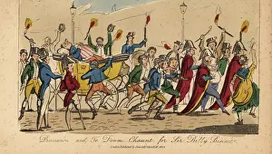 Oiseaux: Homecoming procession for William Curtis, 1821