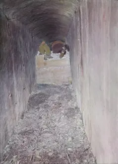 Drawe: Homeless camp in a canal chamber
