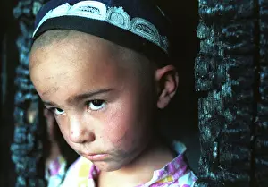 Kirghiz: Homeless child, 1990
