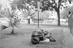 Joubert: Homeless people sleeping in Joubert park