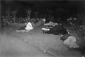 HOMELESS SLEEP IN PARK
