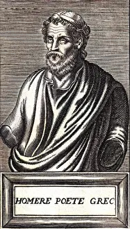 Mary Evans (colourised): HOMER/THEVET/1584