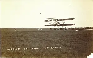 The Hon Charles Stewart Rolls flying a Short-Wright biplane