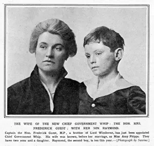 Phipps: The Hon. Mrs Frederick Guest with her son, Raymond