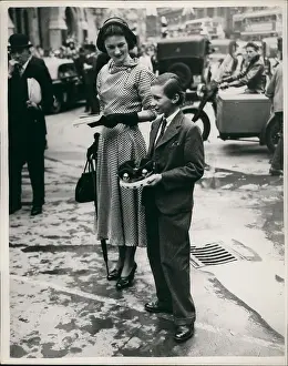 Ormsby: Hon Mrs Ormsby Gore and son Julian, Coronation rehearsal