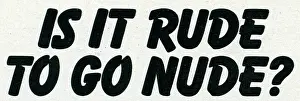 Rude: Honey magazine