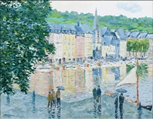 Roofed: Honfleur in the Rain
