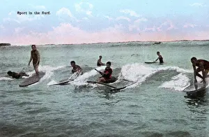 Jul18: Honolulu, Hawaii, USA - Surfers