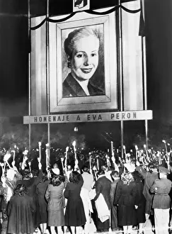Worshipful: Honor Eva Peron. Argentines mourning the death