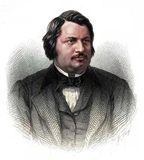 Chardon: Honore de Balzac engraving by Ch Chardon