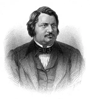 Chardon: Honore de Balzac engraving by Ch Chardon