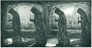 Undercroft: Four Hooded Figures