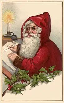 Hooded: Hooded Santa Reading