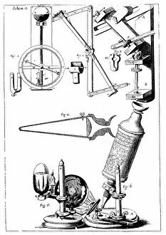 Microscope: Hooke's microscope with condenser for concentrating