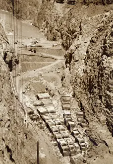 Concrete: The Hoover Dam (Boulder Dam), Nevada, USA