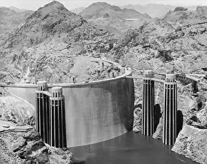 Resource: The Hoover Dam just before its completion, 1935
