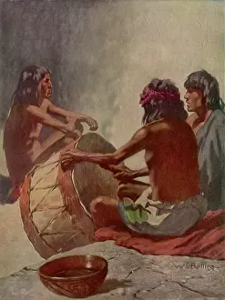 Kiva: HOPI MEN SINGING