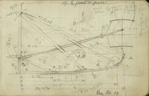 Notebook: Horace Short's notebook - sketches of Wright Flyer at Pau